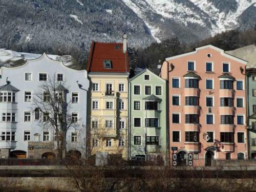 These colourful houses are one of the city's iconic sights