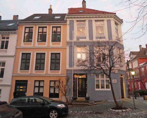 This is where we stayed, in the building on the left