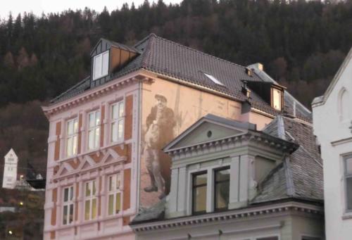 But there's plenty of art to be found on the streets of Bergen too - by design ...
