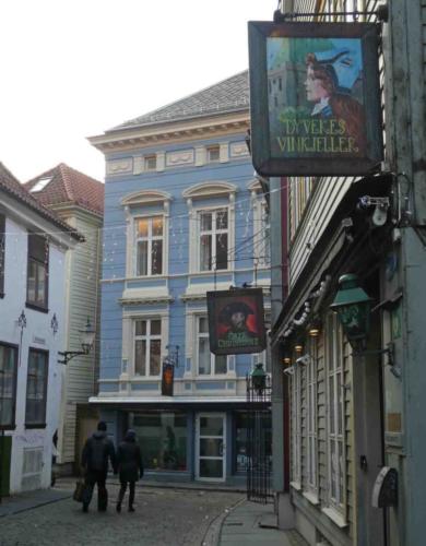 The city is known for its colourful timber and stone buildings