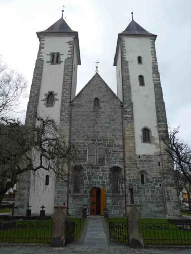 Not far away, this is St Mary's church, Bergen's oldest building (circa 1130); the church had been damaged by earlier fires but escaped in 1702
