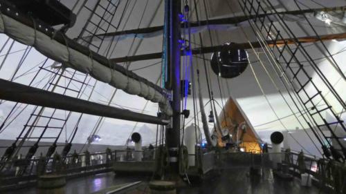 The Fram, the vessel that carried Amundsen and his team on that expedition, is the centrepiece of the museum; it's possible to walk on and below her decks