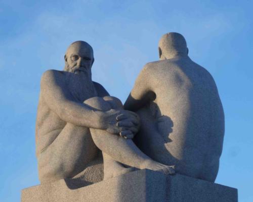 The sculptures were installed in the park in the decade between 1939 and 1949