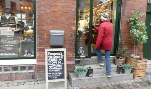 Two doors away, 'Hats, Boots and Bourbon', probably the coolest store in Copenhagen :)