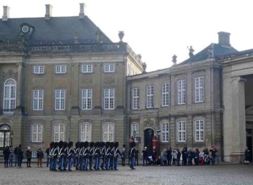 The Palace is a popular tourist attraction (though there's not much of a crowd for the changing of the guard in winter)