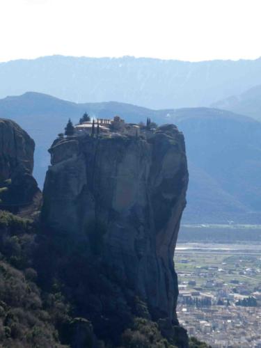 The Monastery of the Holy Trinity featured in the 1981 James Bond film 'For Yours Eyes Only'; there's a story that the producers gained permission to use the location by saying they were shooting a documentary about the Meteora - we wonder what the monks thought when they saw the doco!