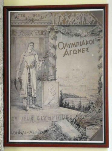 The poster for those first modern Olympic Games in 1896