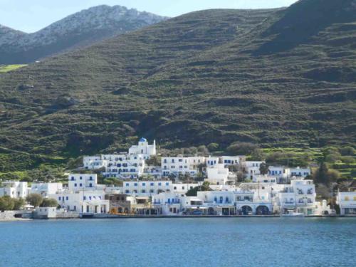 We stayed in the village of Katapola, the island's main port 