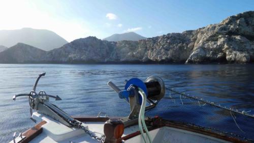 Yannis had been right - the day dawned calm and sunny 