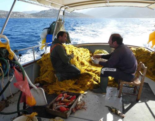 With the catch boxed up and ready to go, there was just time for a fishing tale or two