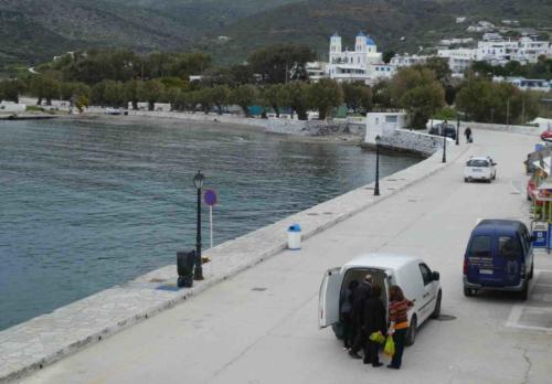 And she heads off to sell it in the village 