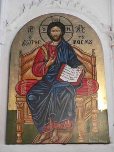 One of the ways Sister Irini keeps the monastery going is by selling her paintings of religious icons; she enjoys the company of visitors and loves hearing their stories and sharing her own