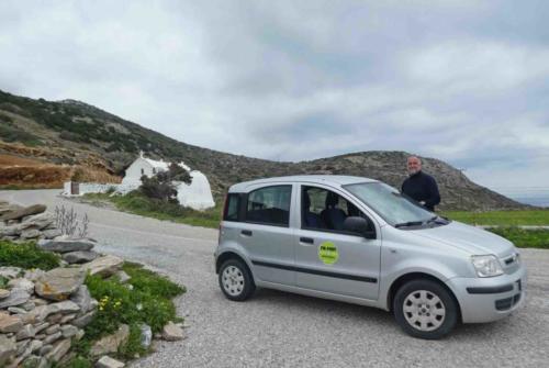 The little 'Panda' that took us around the island; the car hire process was interesting - sign a piece of paper at the beginning and then whenever you want the car, just pick up the key from the lovely man at the supermarket (or if the supermarket is unexpectedly closed, don't worry, the key will be in the ignition so just grab the car and head off)