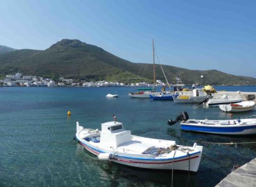 Amorgos is beautiful, friendly and - at this time of year - quiet; right up until the last few days of our stay we were the only tourists in Katapola