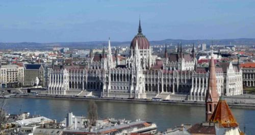 And from Buda Castle - sweeping views of the city and the  River Danube