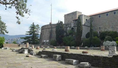 Of course it's no surprise that in Trieste you find a castle (Castello di San Guisto, 1468)