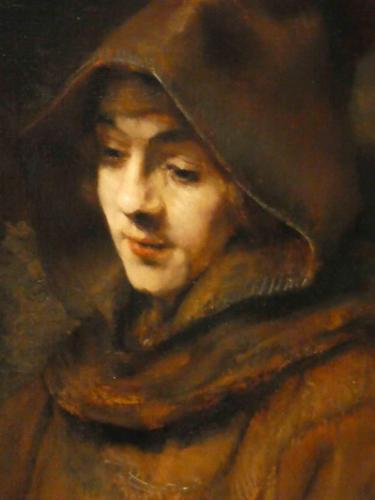 Rembrandt's son ('Titus as a Monk', 1660); Titus was Rembrandt and Saskia's only child - she died before their baby's first birthday
