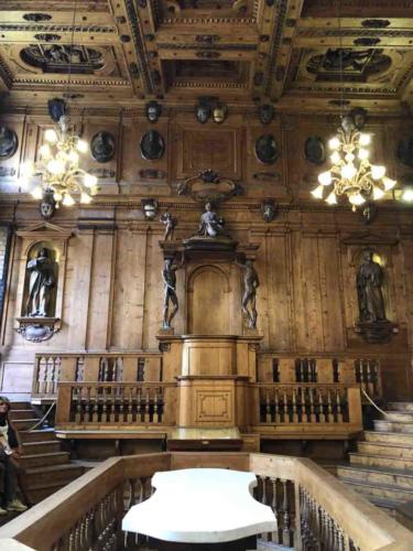Back in Bologna, the guided tour included the University's original anatomy lab