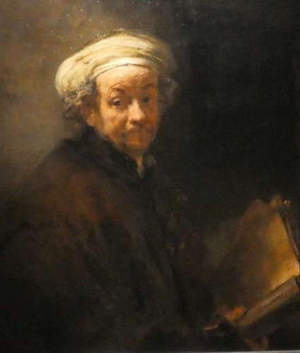 Rembrandt was desolate;  the artist lived for another 27 years but despite his earlier success, Rembrandt died a poor man in 1669 and was buried in an unmarked grave ('Self-Portrait as the Apostle Paul', 1661)