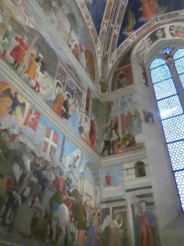 Completed in 1466, the beautiful and dramatic frescoes tell the story of the cross on which Jesus was crucified 