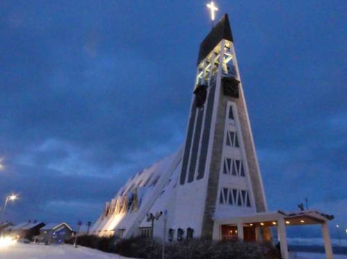 There's one landmark in town - the Hammerfest Church (tick)