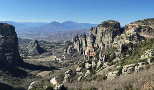 Back in the 16th century there were 24 monasteries perched on the rocks of the Meteora - today six remain 