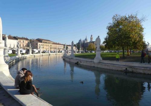 The surrounding  canal is decorated with statues of famous Paduans  from the past; St Anthony is said to have delivered sermons in the Prato