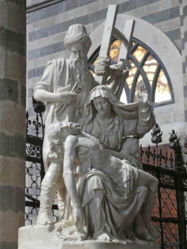 Ippolito Scalza's Pietà (1570-9);  almost certainly based on Michelangelo's work, this sculpture is a masterpiece in its own right