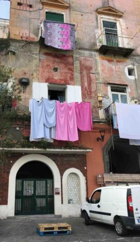 In the main street near the port