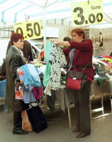 It's a hive of bustling activity and a lot of fun; If you can wear it, you can buy it here at Porta Portese 