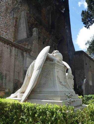 The American sculptor William Wetmore Story (1819-1895) lived in Rome for 40 years; the beautiful 'Angel of Grief' was Wetmore's tribute to his late wife