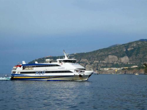 A passenger ferry delivering visitors to ports around the Bay