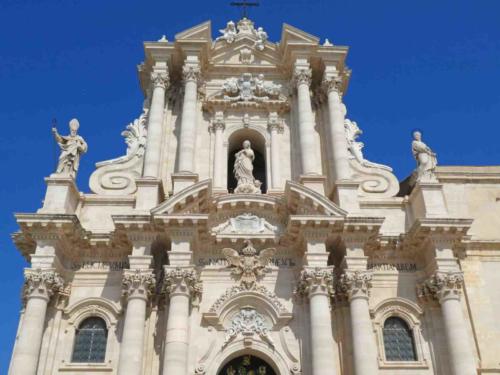 The church was built in the 7th century; it was constructed around a 5th century Greek temple that existed on the site 