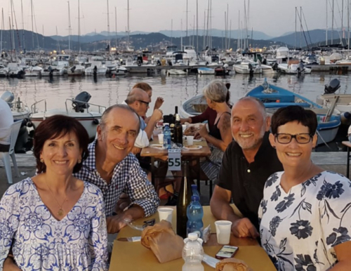 A chance meeting on our first week in Fezzano (in the food order line at the festival) was the start of a wonderful friendship with Rita and Elio