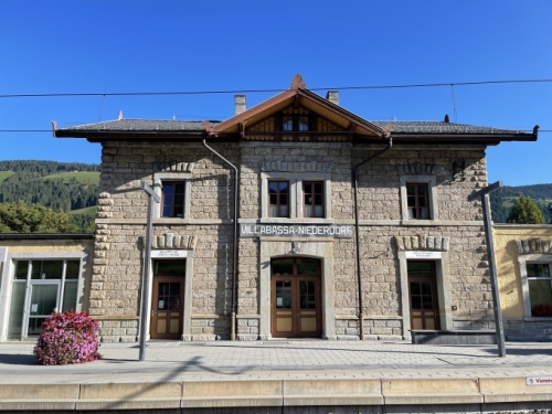 To arrive in the Dolomites, we left Bologna and boarded a train heading north. Two changes later, we landed here - the small village of Villabassa in South Tyrol, close to the Austrian border.