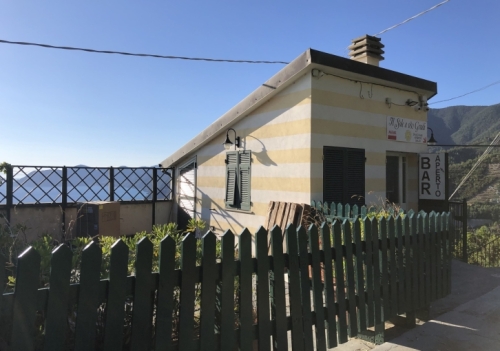 This unassuming little bar is perched high above the Cinque Terre village of Riomaggiore. 