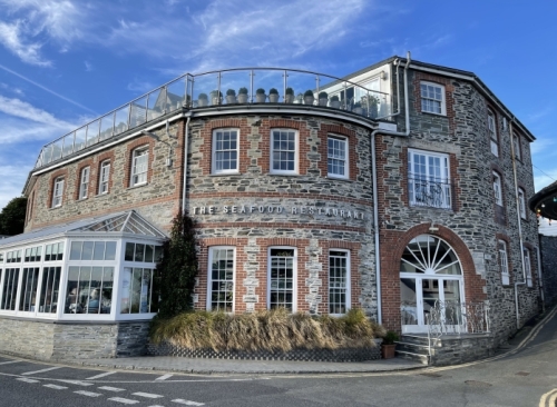 And this is one of the reasons we came to Padstow - to dine at Rick Stein's Seafood Restaurant. I'd made the booking for 5:00pm.