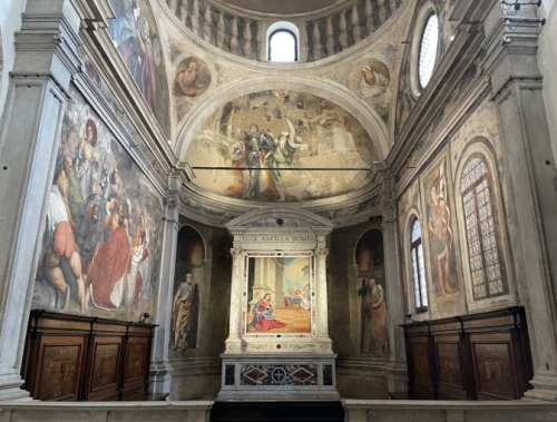 It's still astonishing to us that you can wander into a church in Italy and enjoy works like this - for free, and often alone.