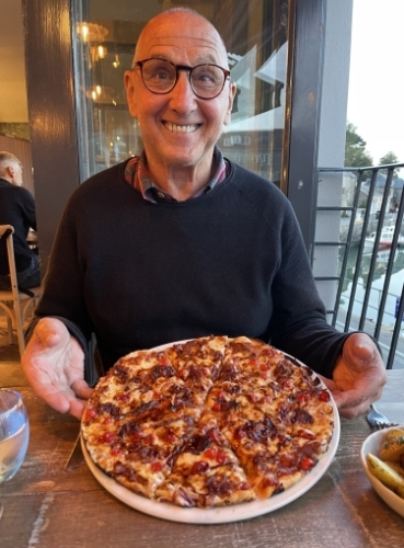But you do order pizza at the local Italian restaurant. The pizza - pulled pork and BBQ sauce - was nothing like an Italian pizza, but delicious just the same. :)