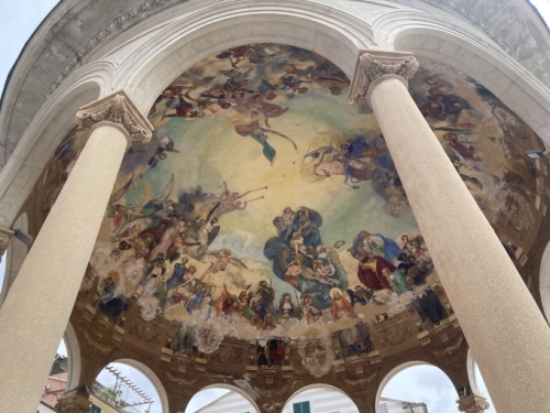 It was a parting gift to the town from residents emigrating to South America.