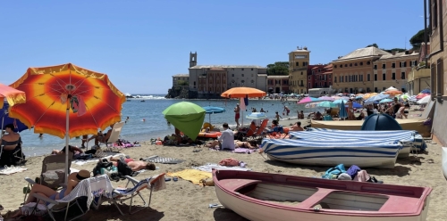 On the other side of town, this is the Bay of Silence …