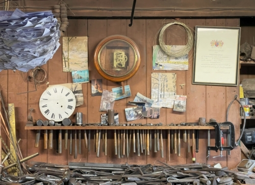 And that document on the wall certifies that "William David Hart of the Guild, Sheep Street, Chipping Camden - the son of David Thomas Hart was this day ... admitted into the Freedom of the Mystery of Goldsmiths of the City of London."