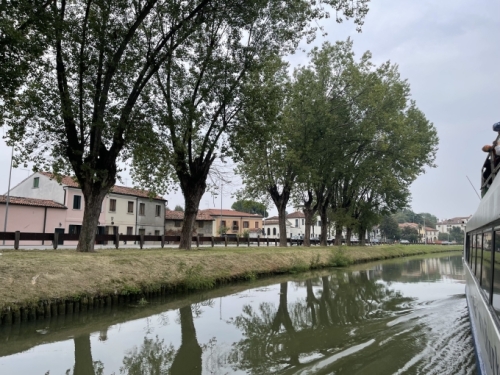 Back on the boat again to continue our journey east along the Brenta canal.