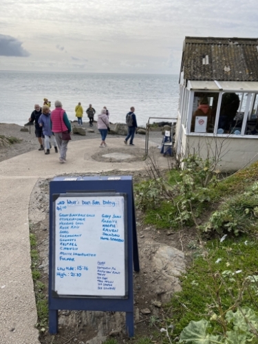 National Trust volunteers run a 'wildlife watch point' here, and daily records are kept of what fauna and flora are spotted.