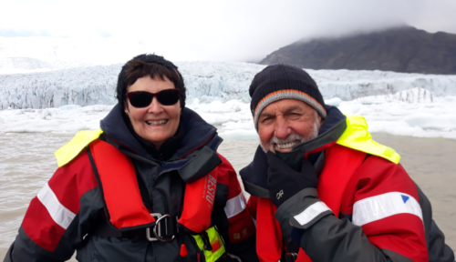 We had to don flotation suits and life jackets, but the guide assured us he hadn't yet lost anyone overboard (that water is 250m deep) 