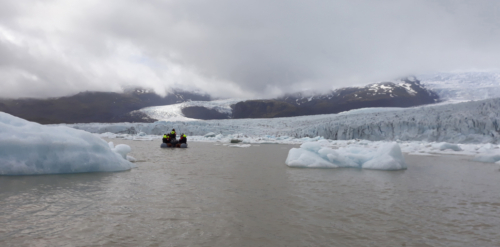 It was amazing being so close to the ice but, due in large part to the climate catastrophe, the glaciers here are retreating at an unprecedented rate 