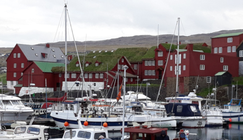 The Parliament buildings; Tinganes is one of the world's oldest parliaments - it was established by Viking settlers in 850AD (though Celtic monks were living here even before the Vikings arrived)