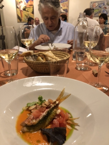 I was also impressed by this delicious grilled mullet.