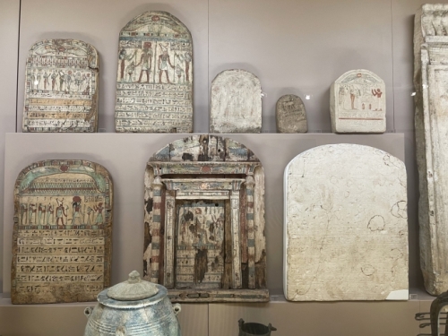 Apparently in the early 1800s, like the rest of Europe, the Italian upper class was struck with a kind of Egypt-mania and thousands of artifacts were removed from their country of origin and brought here. Where they remain. Even today.