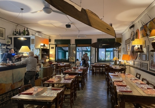 Here, at the Osteria di Dozza.